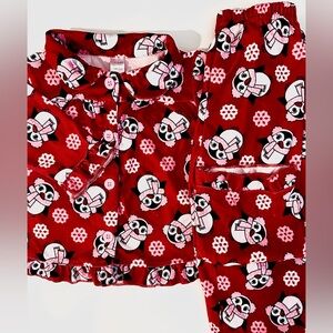 2PC Penguin Pajama Set 18–24 Months Red Holiday PJs